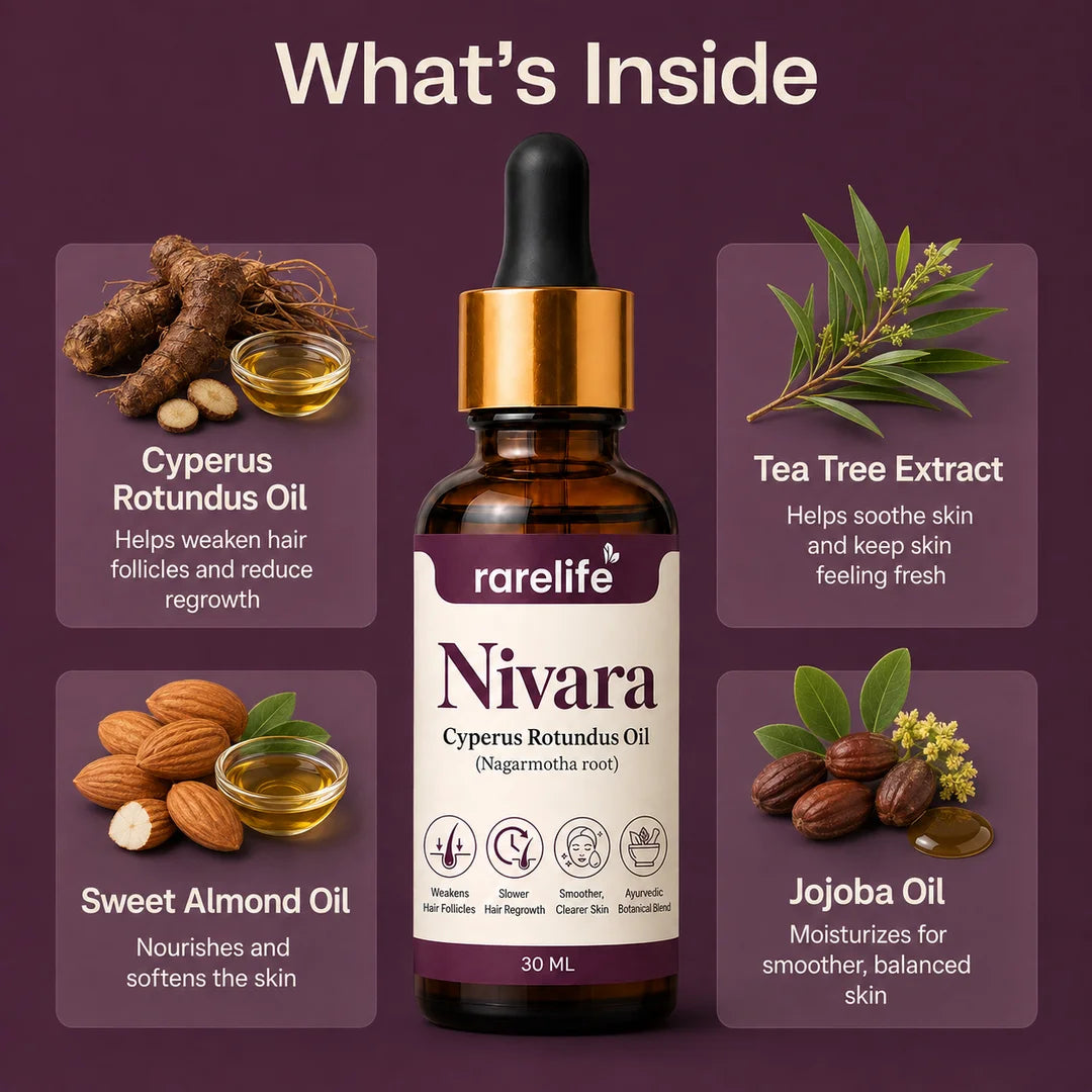 Rarelife Nivara Oil | Cyperus Rotundus