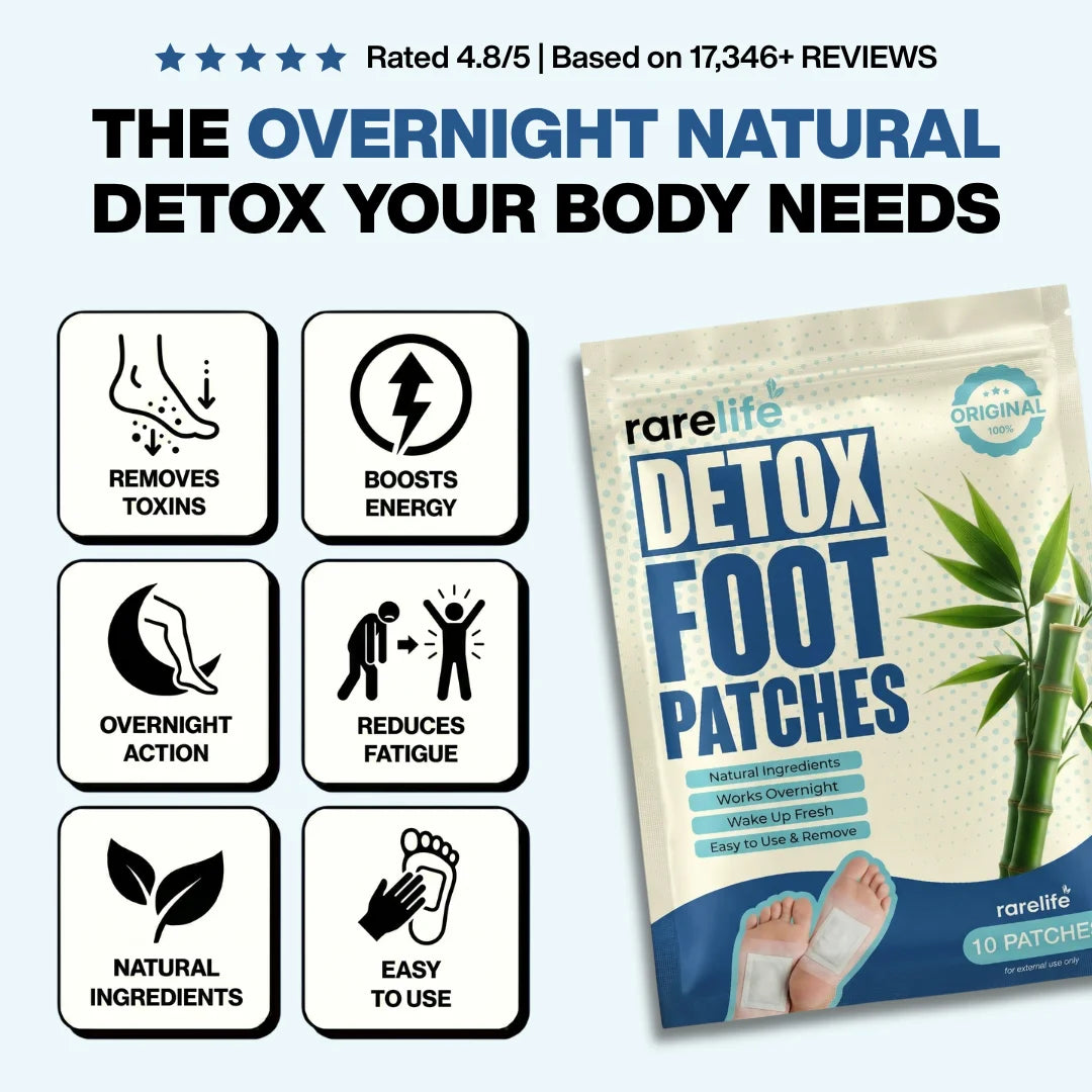 The Original Detox Foot Patches by Rarelife
