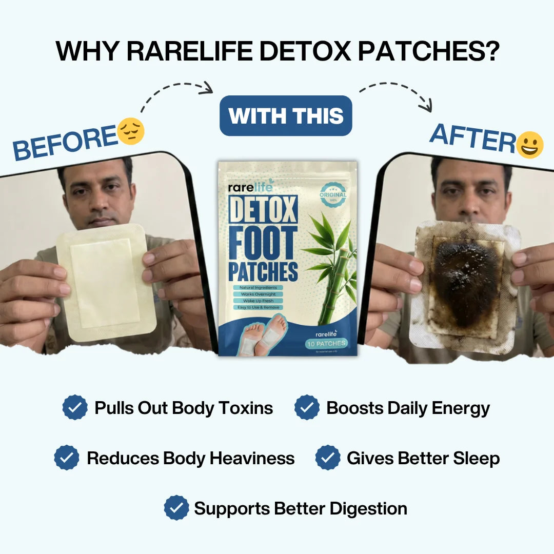 The Original Detox Foot Patches by Rarelife