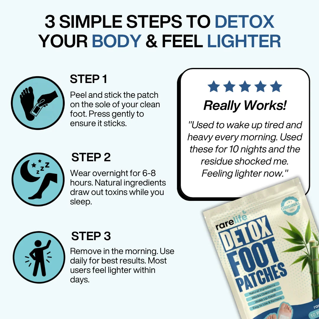 The Original Detox Foot Patches by Rarelife